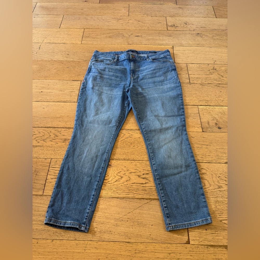 Tommy Hilfiger Raleigh Skinny Jeans 16 Blue Medium Wash Mid Rise Stretch (796)
